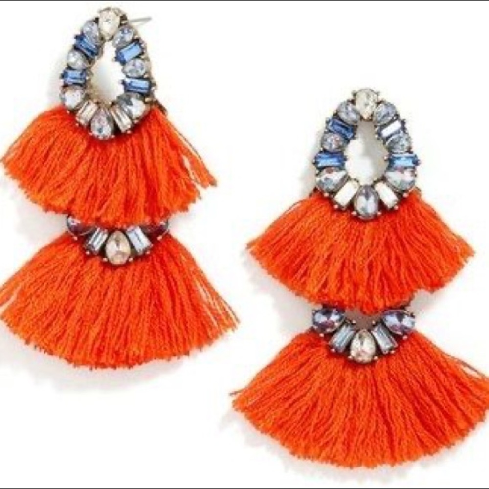 BAUBLEBAR Orange Fringe earrings